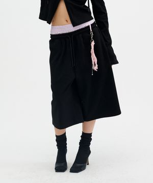 트렁크 레이어드 스웻 쇼츠 [블랙]