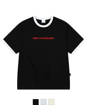 BASIC LOGO 쿨 코튼 링거 반팔(SRSSTD-0006)