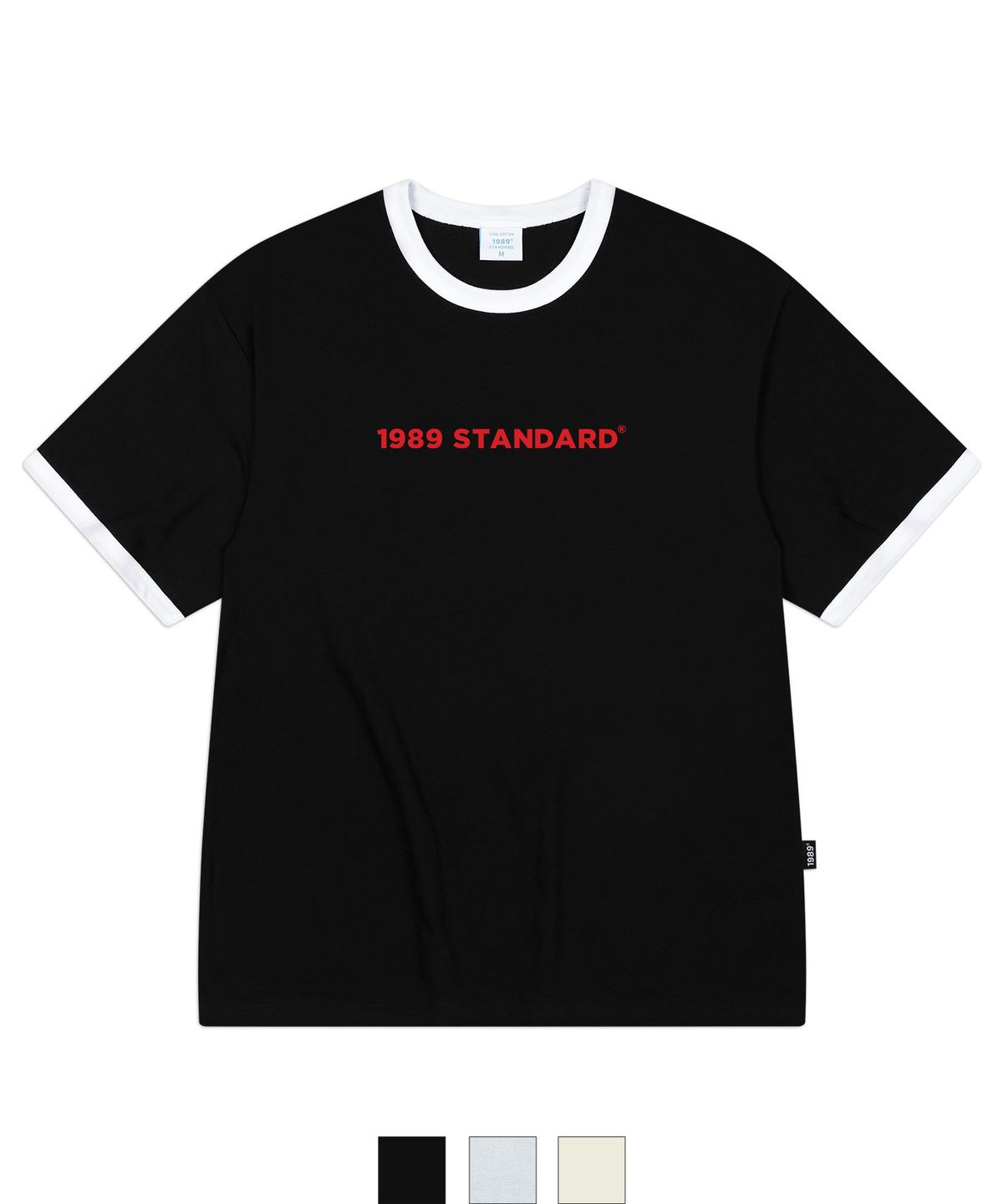 1989스탠다드(1989STANDARD) BASIC LOGO 쿨 코튼 링거 반팔(SRSSTD-0006)