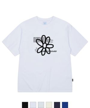 BW FLOWER 쿨 코튼 오버핏 반팔(SISSTD-0034) S