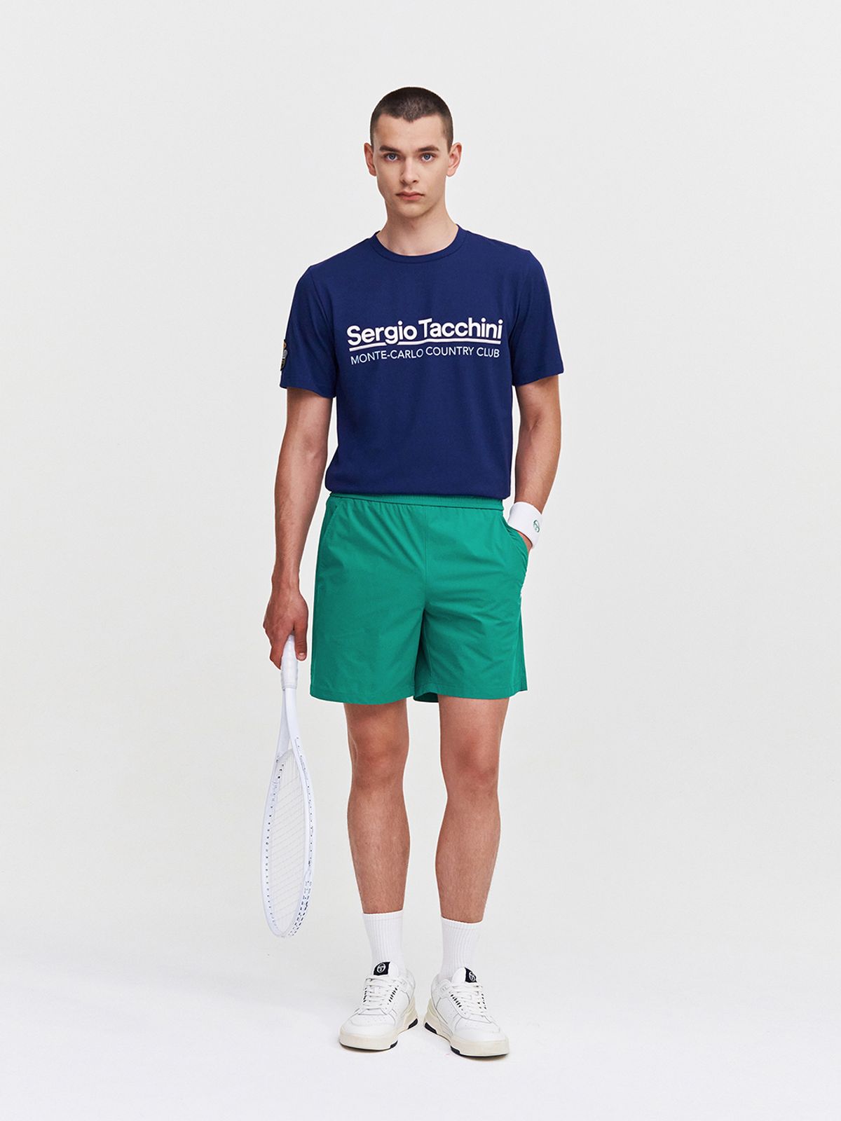 세르지오 타키니(SERGIO TACCHINI) MC 바이메인 반팔 티셔츠 (Navy)