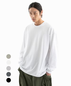 오버핏 시보리 실키 긴팔티 ( 4Color )