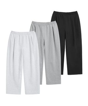 ( 2Pack ) 원턱 와이드 스웨트 팬츠 ( 4Color )
