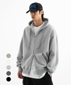 루즈핏 2Way 스웨트 후드집업 ( 4Color )