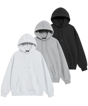 ( 2Pack ) 루즈핏 스웨트 후드 ( 4Color )