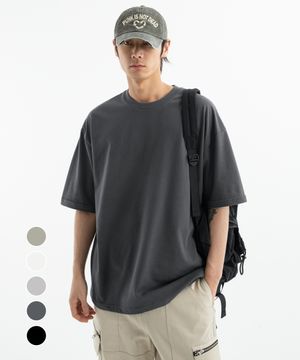 세미오버핏 베이직 실키 반팔티 ( 4Color )