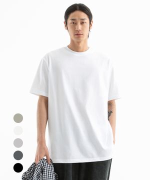 레이어드 트임 실키 반팔티 ( 5Color )