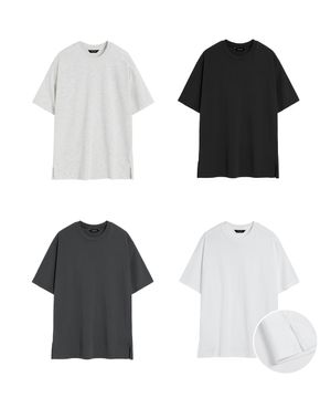 ( 2Pack ) 레이어드 트임 실키 반팔티 ( 5Color )