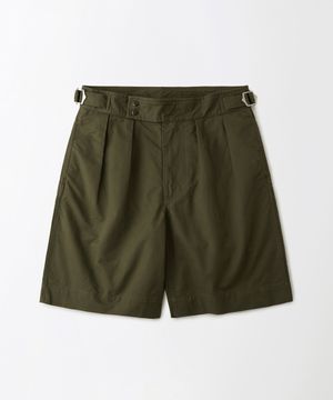 TWO TUCK GURKHA SHORTS_OLIVE