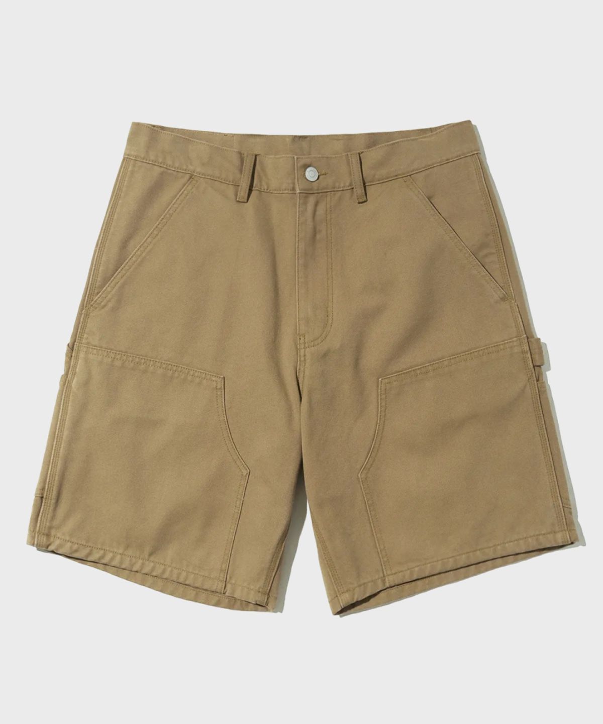 아웃스탠딩(OUTSTANDING) CANVAS CARPENTER DOUBLE KNEE SHORTS_BEIGE