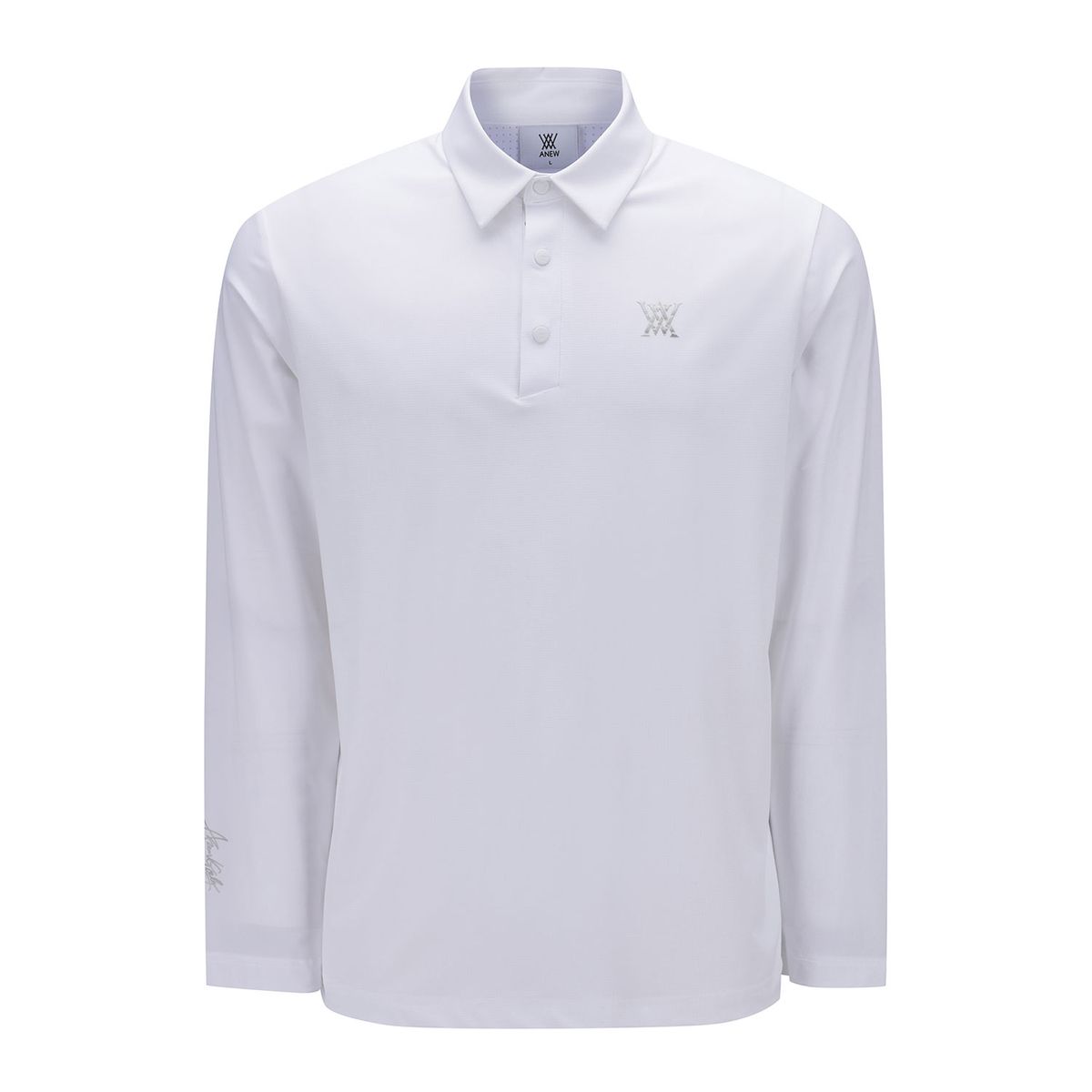 어뉴골프(ANEW GOLF) MEN BAND DETAIL LONG T-SHIRT_WH