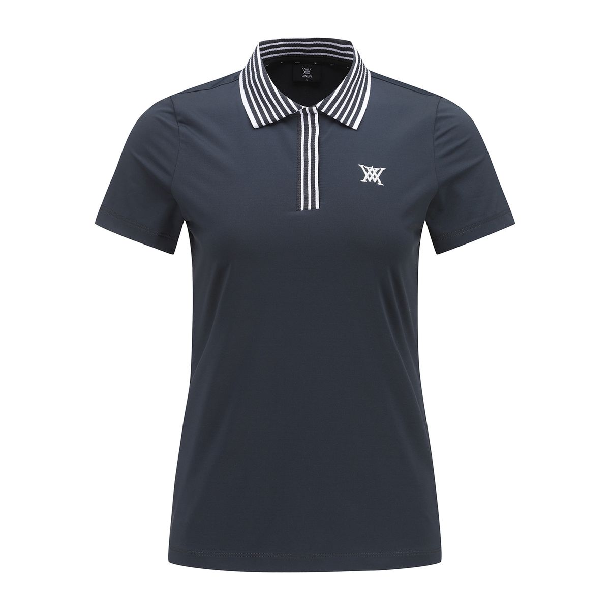 어뉴골프(ANEW GOLF) WOMEN KNIT COLLAR SHORT T-SHIRT_DG
