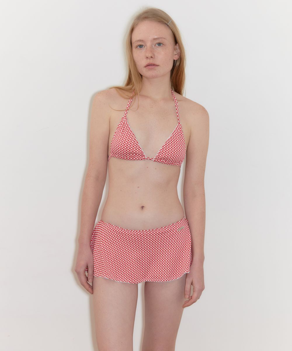 一番の | MUSINSA公式 SINOON (Red) Bikini Skirt Check Gingham アイドル
