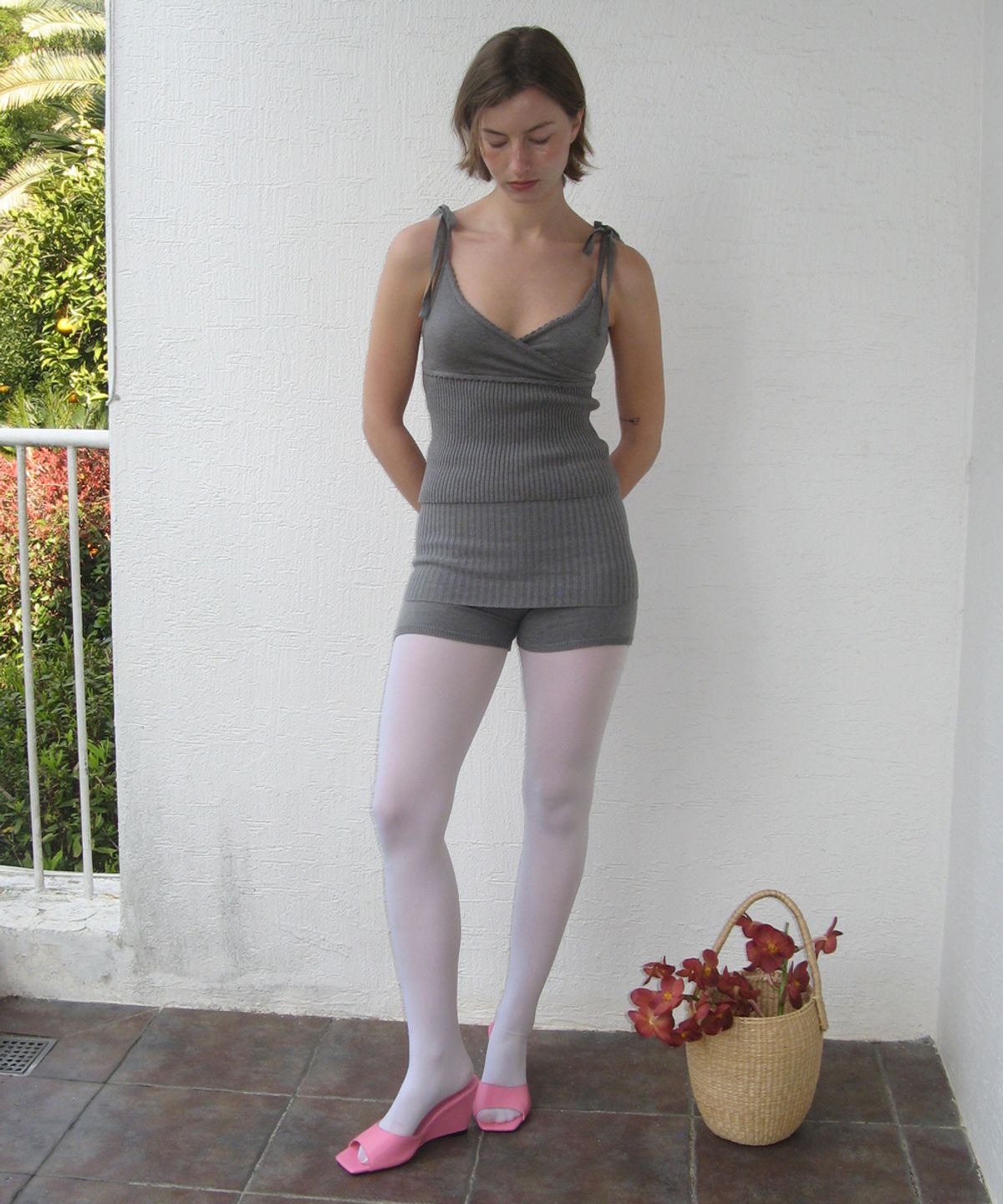 시눈(SINOON) Knit Shorts (Melange Grey)
