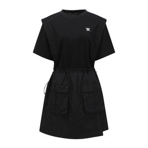 WOMEN JERSEY MIX ONE PIECE_BK