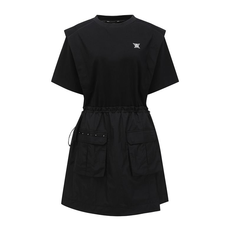 WOMEN JERSEY MIX ONE PIECE_BK
