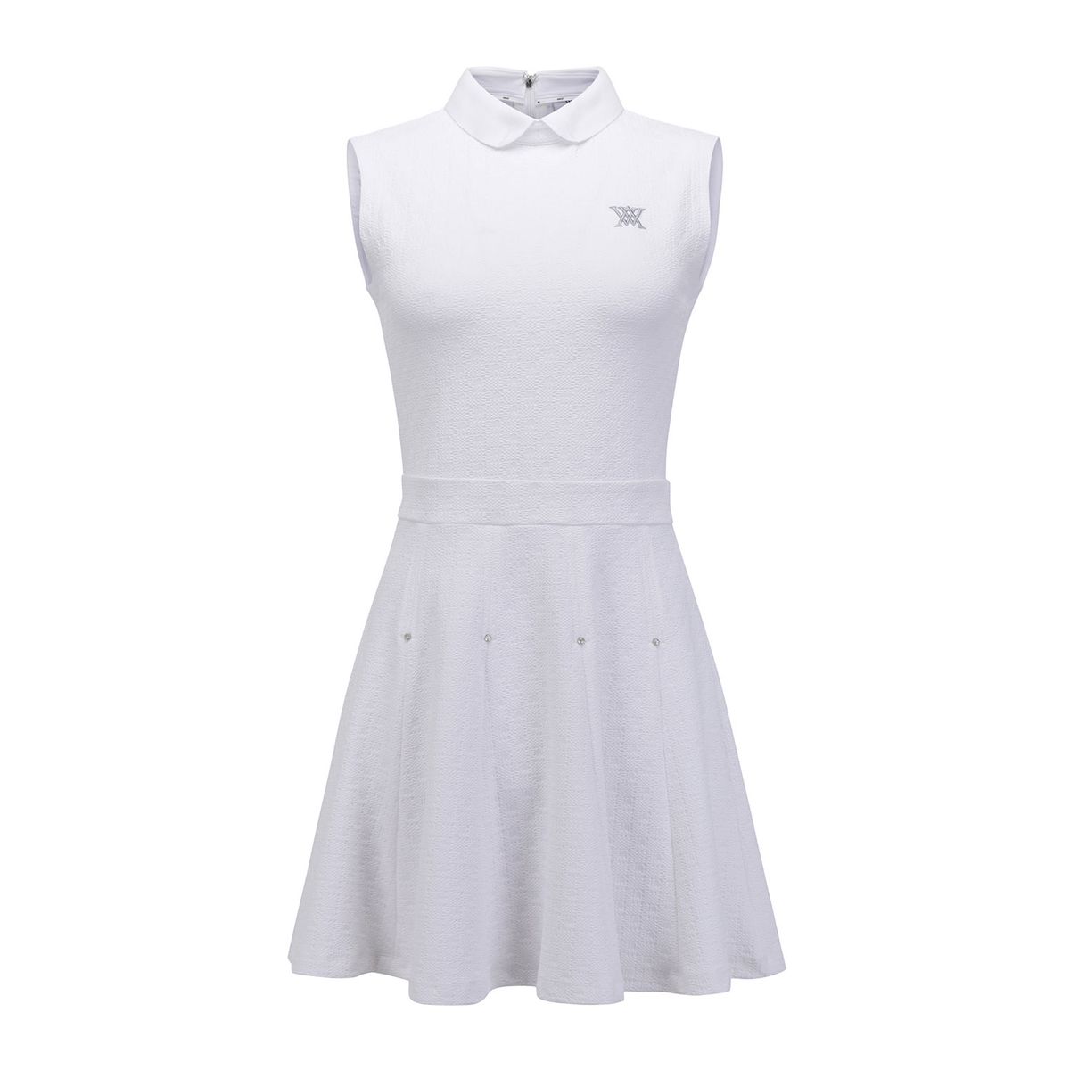 어뉴골프(ANEW GOLF) WOMEN EMBOSS JACQUARD ONE-PIECE_WH
