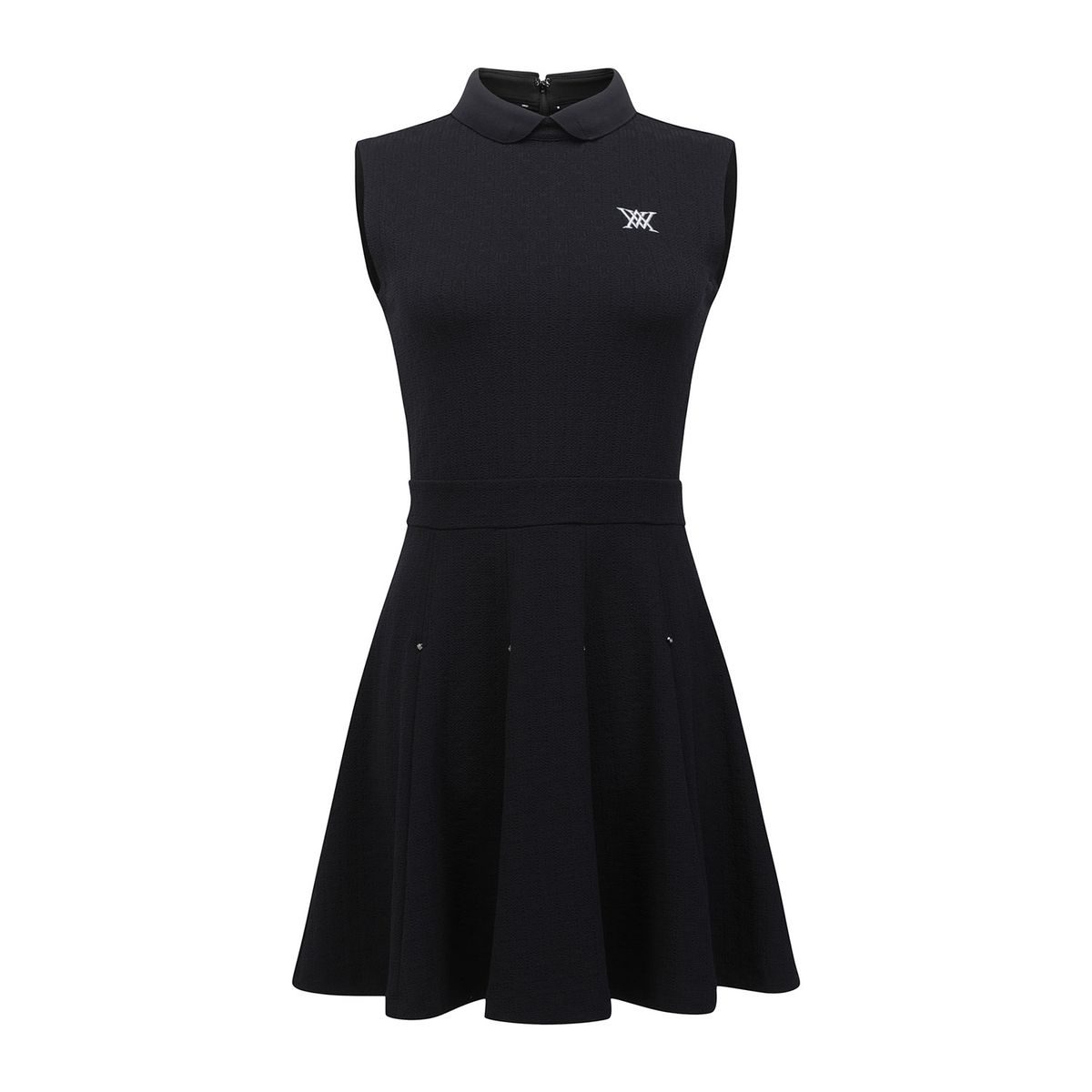 어뉴골프(ANEW GOLF) WOMEN EMBOSS JACQUARD ONE-PIECE_BK