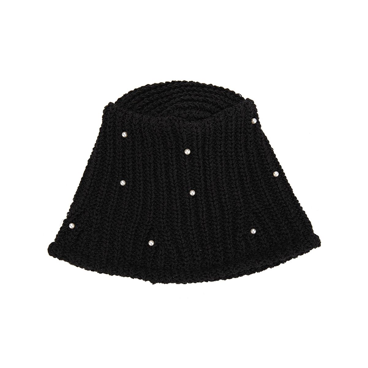 유룩(ULUK) 진주 썸머 드롭 버킷햇_Black