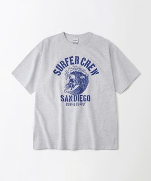 V.S.C TEE(SURFER CREW)_1%MELANGE GRAY