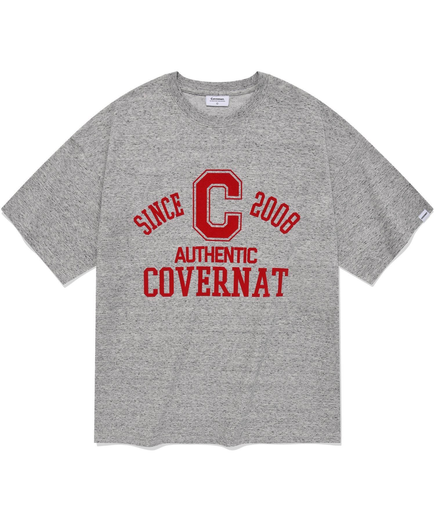 Tシャツ・カットソー COVERNAT Chain Lettering Ringer T-Shirt Melange Grey MUSINSA | COVERNAT C Logo Arch T-shirt Melange Gray