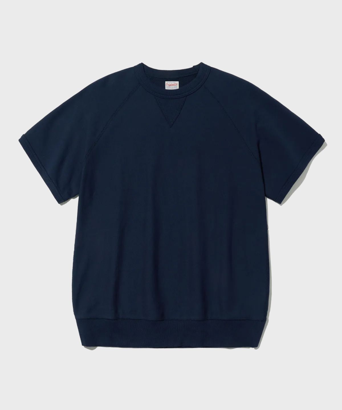 아웃스탠딩(OUTSTANDING) BASIC HALF SWEAT_NAVY
