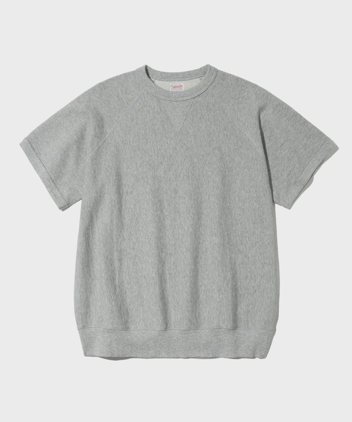 아웃스탠딩(OUTSTANDING) BASIC HALF SWEAT_8%MELANGE GRAY