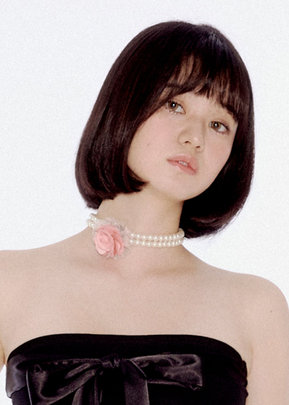 유희(YOUHEE) FLOWER PEARL CHOCKER PINK