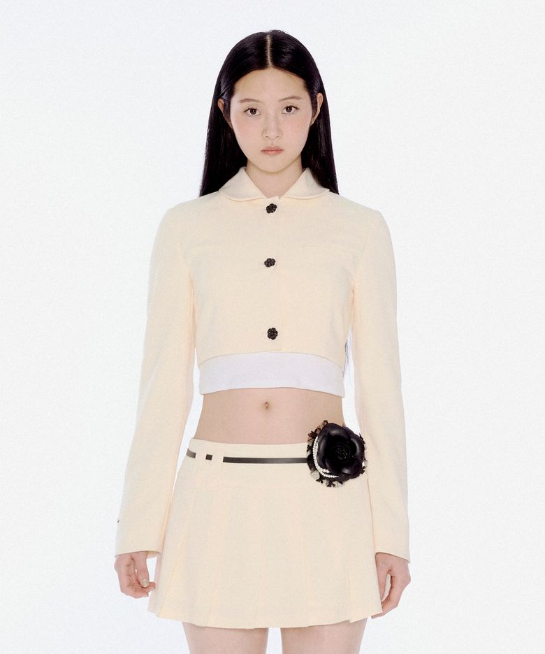 CROP JACKET CREAM
