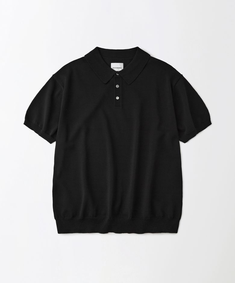 HS KNIT COLLAR SHIRT_BLACK