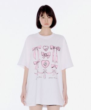 RIBBON GRAPHIC T-SHIRT_WHITE