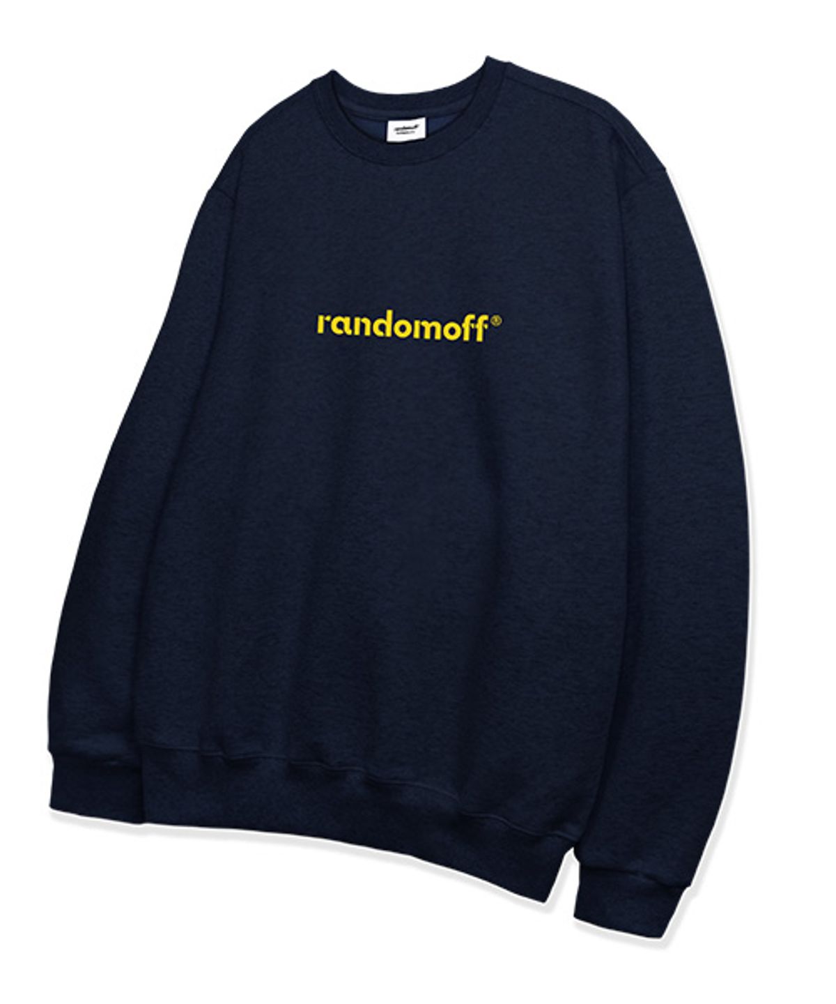 랜덤오프(RANDOMOFF) BASIC LOGO 맨투맨 [네이비]
