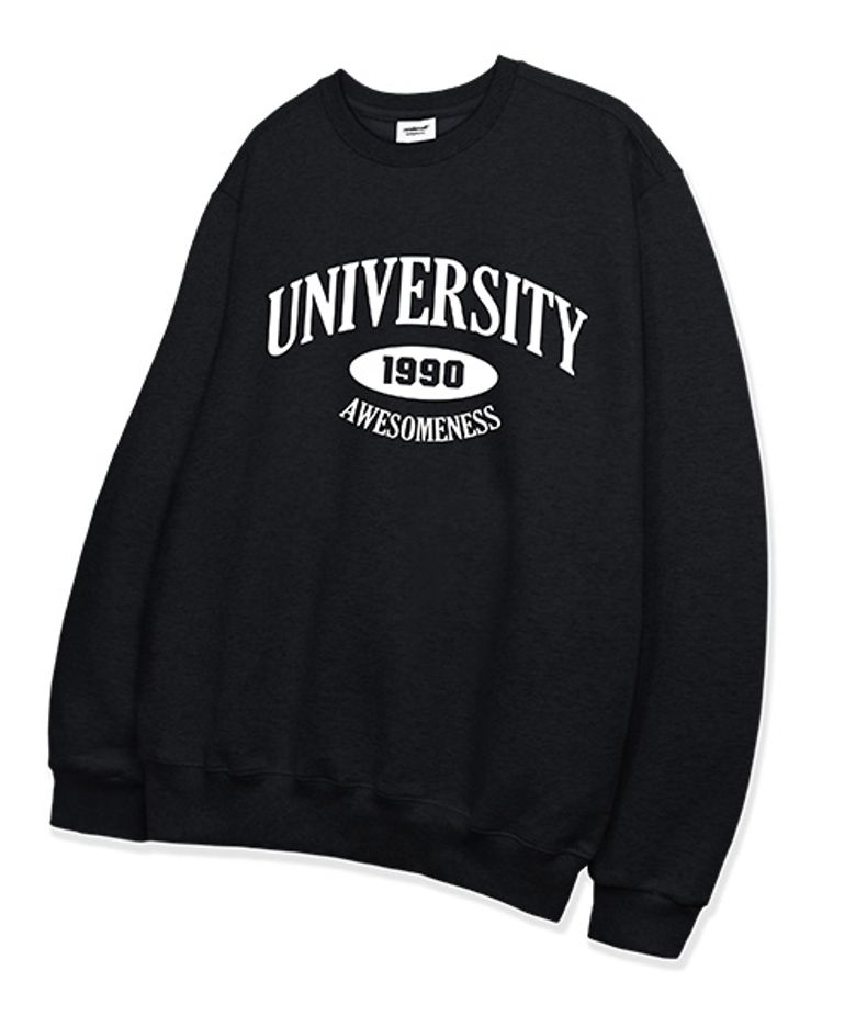 1990UNIVERSITY 맨투맨 [블랙]