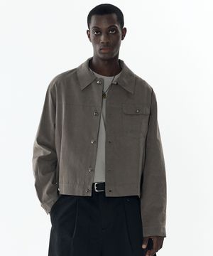 라이트 트러커 셔츠 자켓 (차콜)