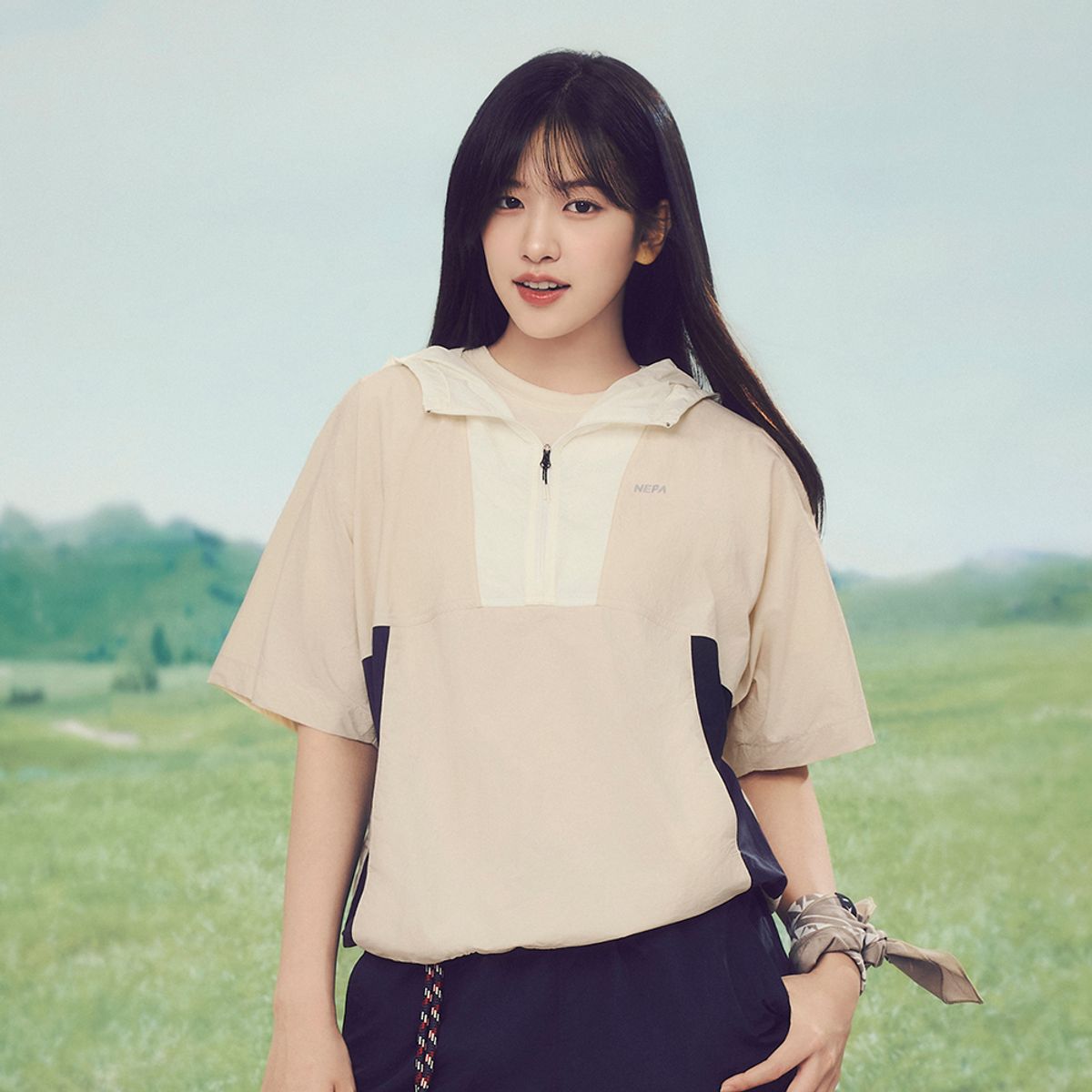 네파(NEPA) 7K40669 여성 컴포 라이트 아노락 후디 자켓