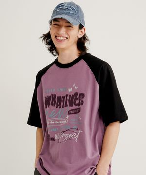 썸띵 레글런 반팔티셔츠 페일퍼플 MJST7708