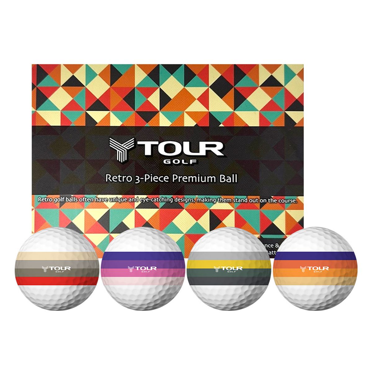 투어골프(TOURGOLF) TGT-03 레트로 3피스 비거리증가 골프공 12pack