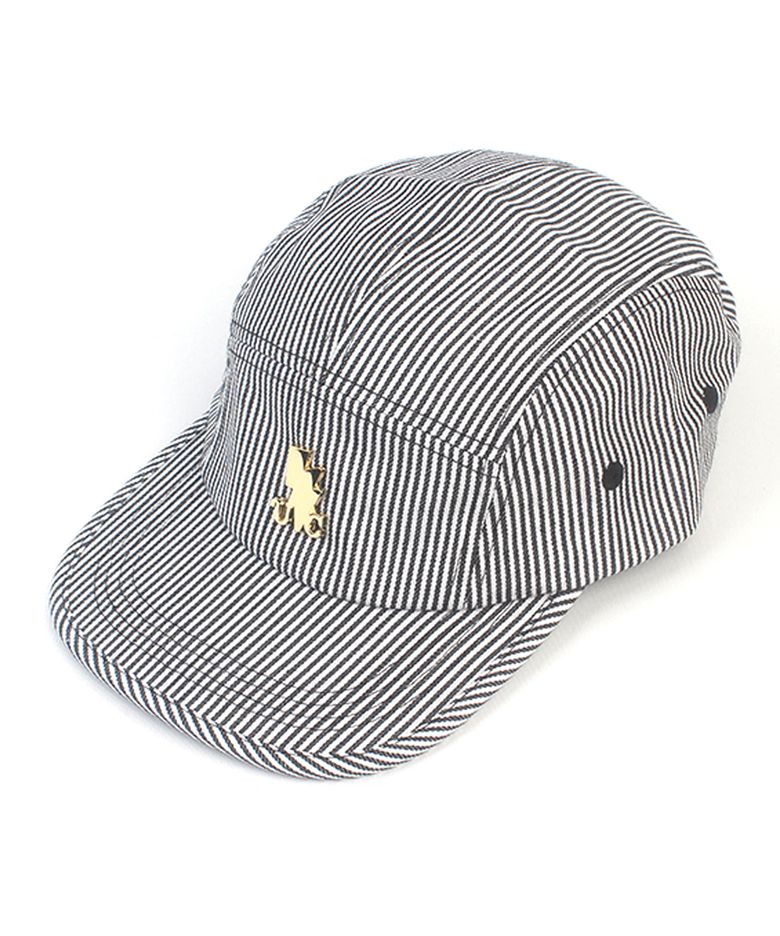 Stripe Black Cotton Campcap 캠프캡