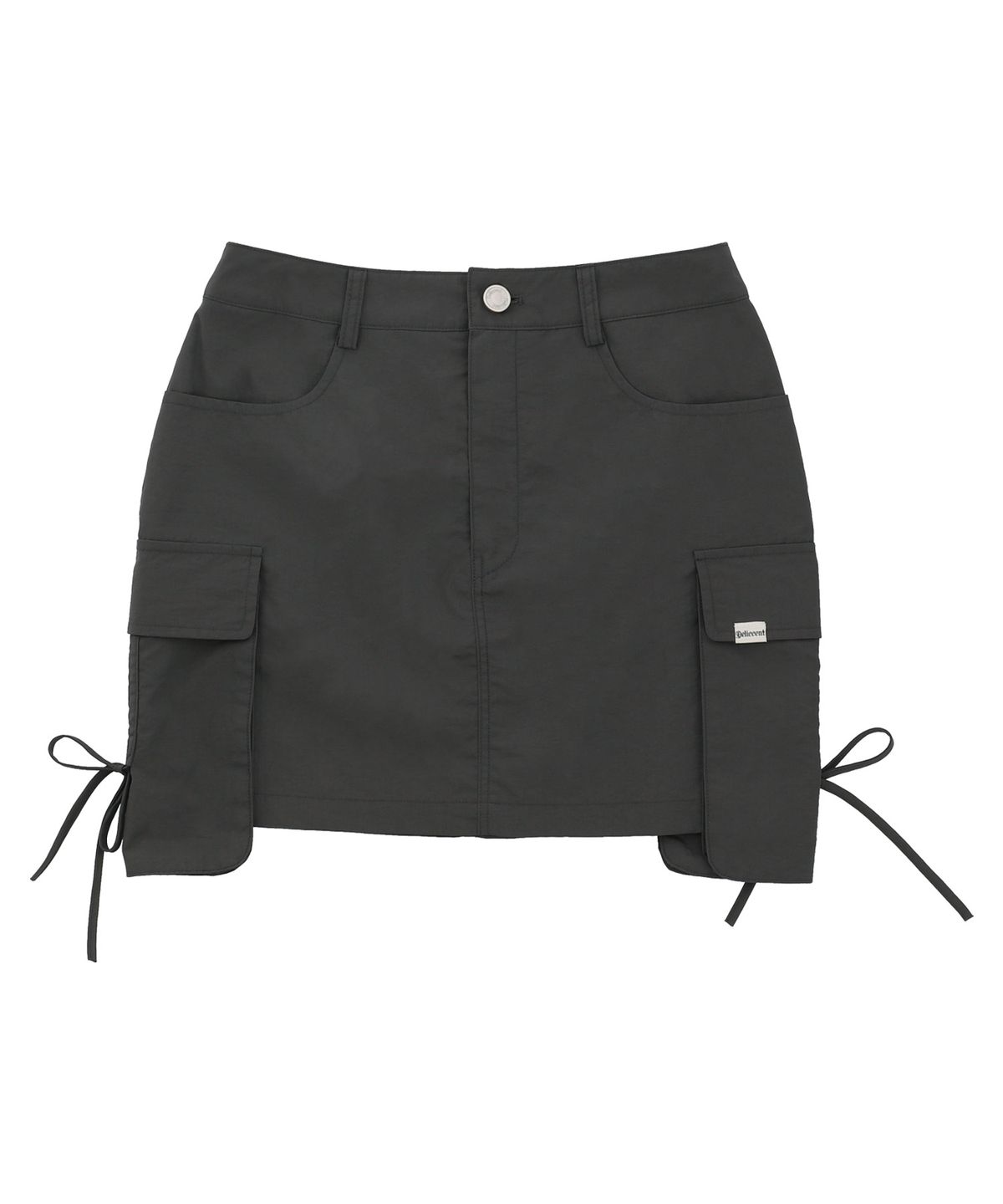 델리센트(DELICCENT) 스티치 포인트 스커트 [CHARCOAL]