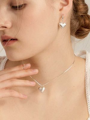 [In515]Loving Ball Silver Necklace