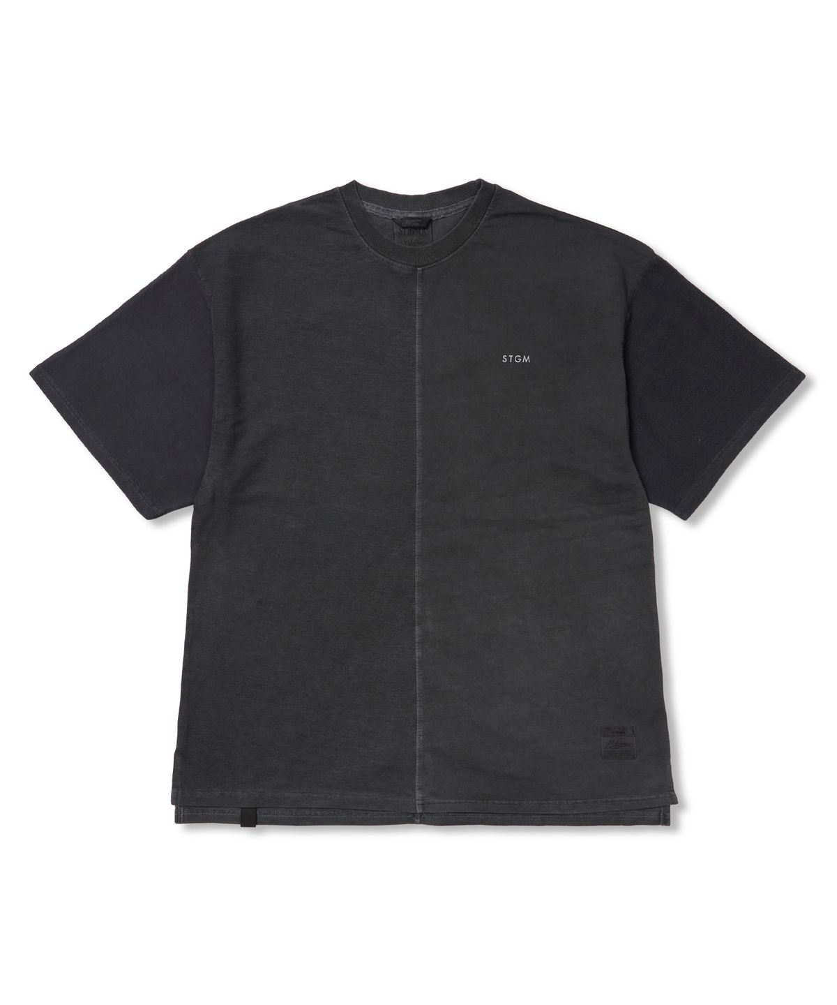 스티그마(STIGMA) Docking Insideout Pigment Oversized Short Sleeves T-shirts Charcoal