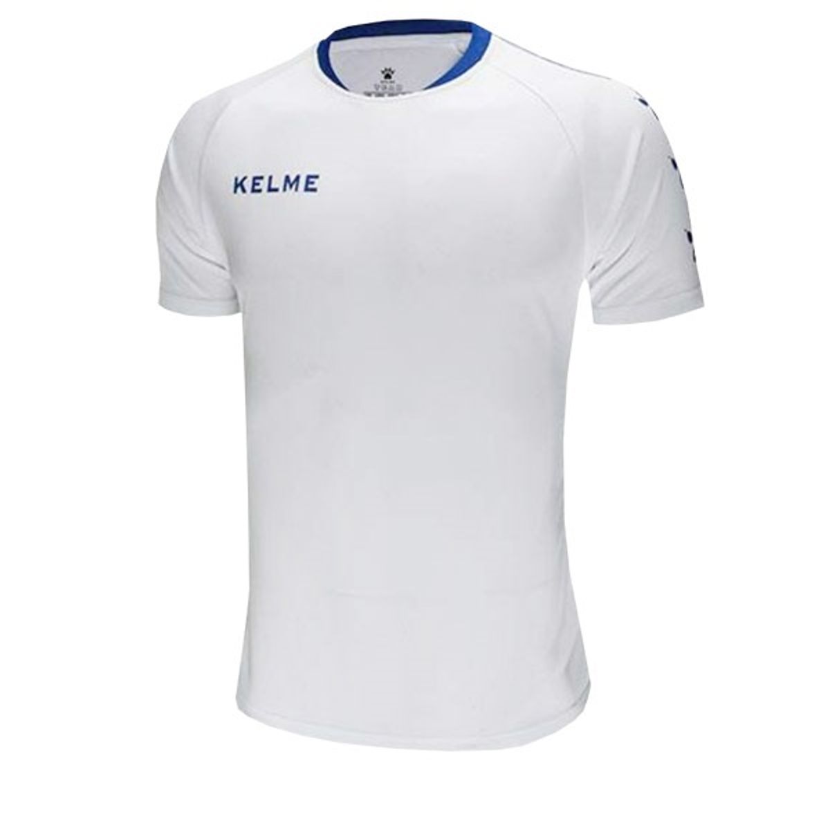 켈미(KELME) 3891060 트레이닝 반팔 티셔츠 White/Royal Blue