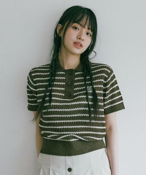 HALF SLEEVE POLO KNIT [3 COLOR]