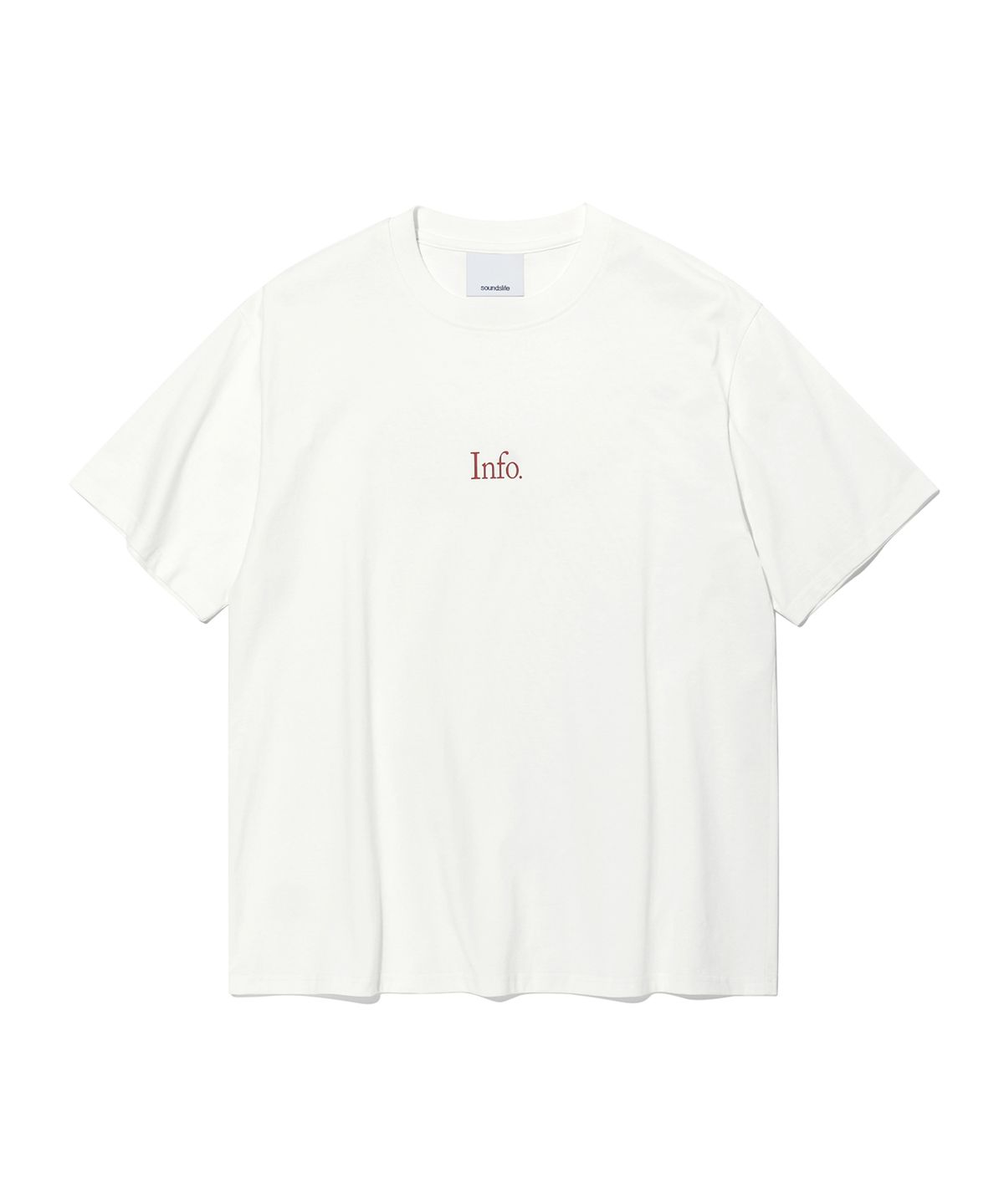 사운즈라이프(SOUNDSLIFE) Info Lettering T-Shirts White