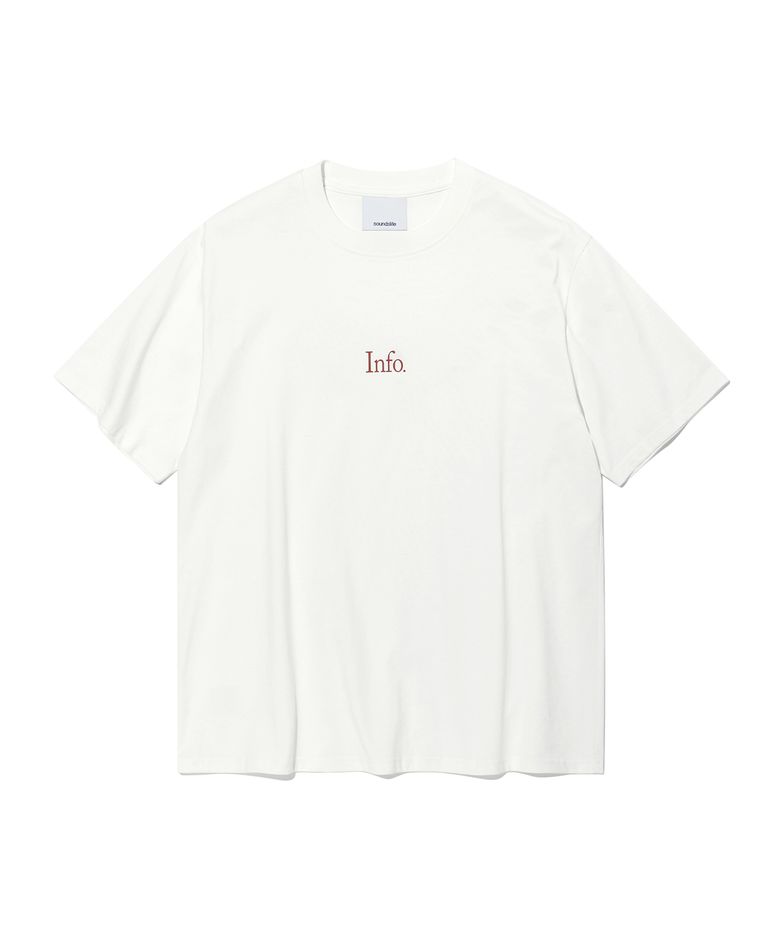 Info Lettering T-Shirts White