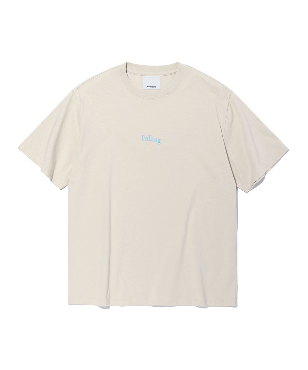 사운즈라이프(SOUNDSLIFE) falling lettering T-Shirts Ivory