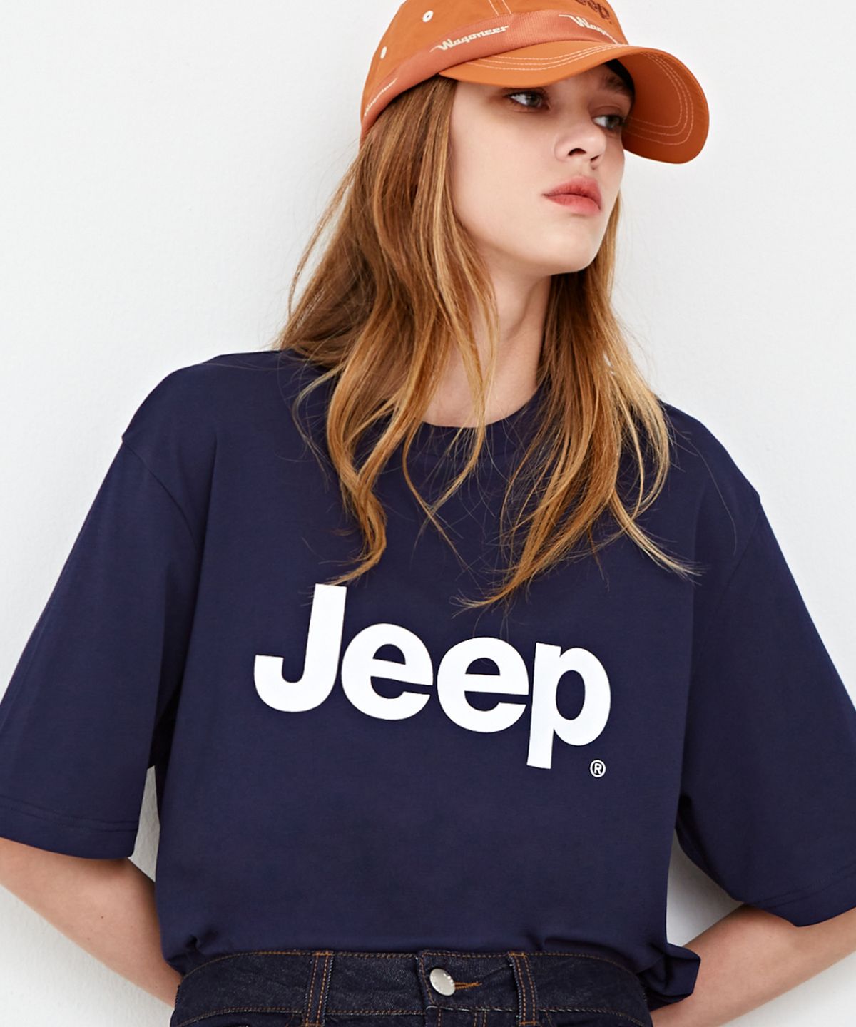 지프(JEEP) [190g] 빅 로고 반팔 티셔츠 (JR5TSU091NA)