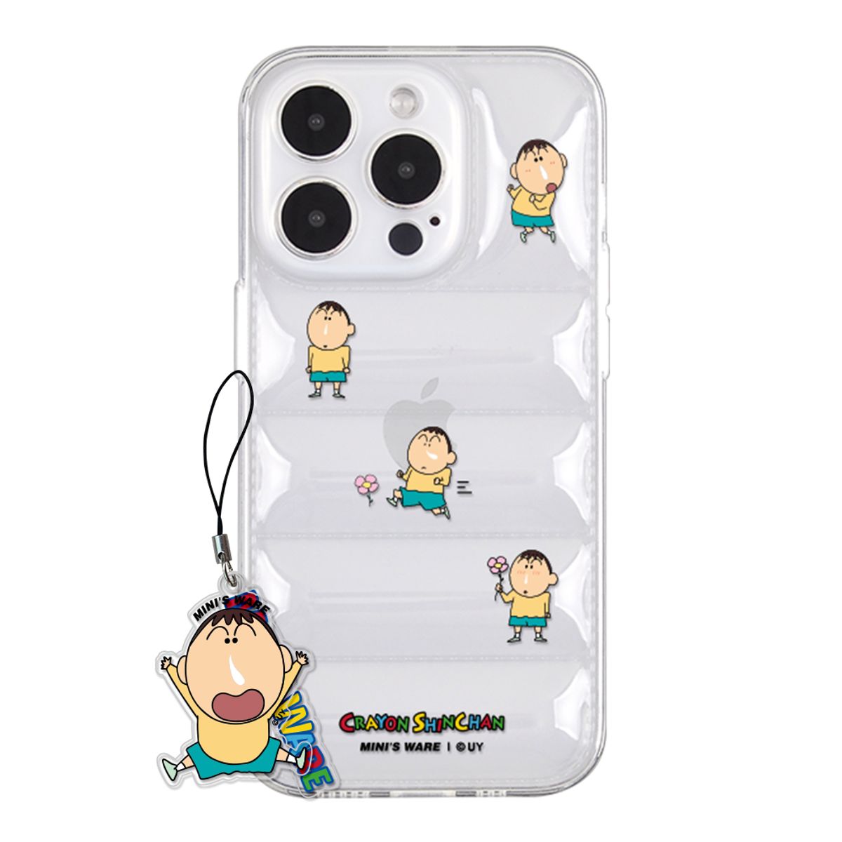 미니스웨어(MINI'S WARE) [아이폰16추가] Crayon Shin-Chan Running Padding Case_Maeng goo