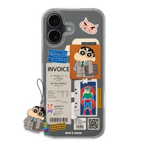 [아이폰17추가] Crayon Shin-Chan Sticker Collage Magsafe Case_Worker