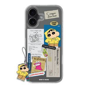 [아이폰17추가] Crayon Shin-Chan Sticker Collage Magsafe Case_Hood